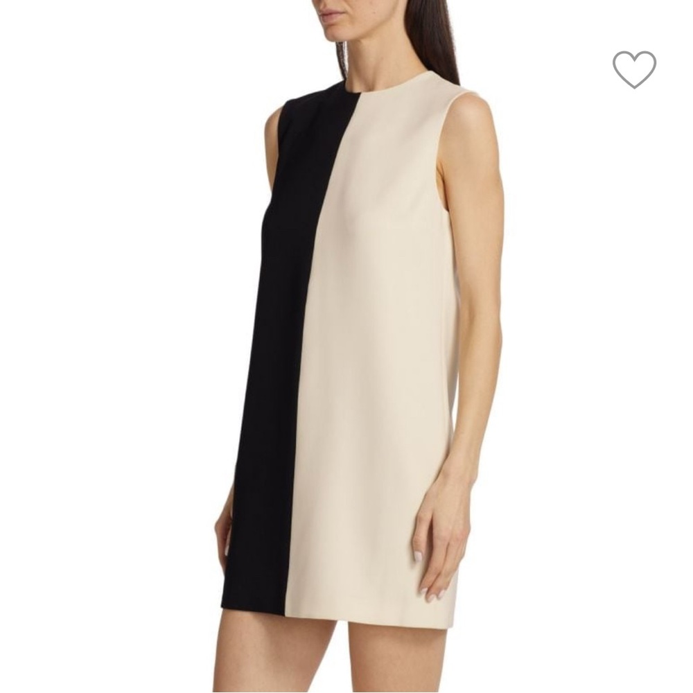 Theory Split Two-Tone Shift Minidress